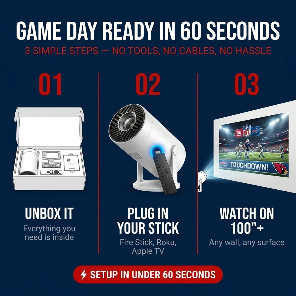 HauntGlow NFL Game Day Projector