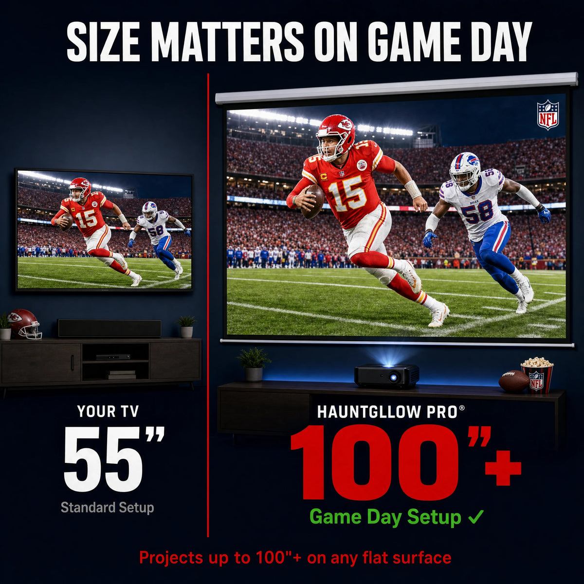 HauntGlow NFL Game Day Projector